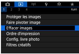 CANON EOS M100 - Sélection [√] d'images à effacer par lot - 1