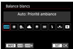 CANON EOS M100 - [AWB] balance des blancs automatique - 2