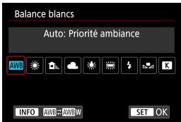 CANON EOS M100 - Balance des blancs - 2