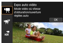 CANON EOS M100 - Enregistrement avec [expo auto video] - 3