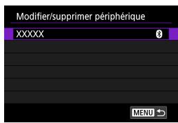 CANON EOS M100 - Sélectionnez [modifier/supprimer périphérique]. - 1
