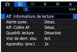 CANON EOS M100 - Affichage des informations de lecture - 1