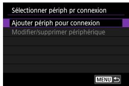 CANON EOS M100 - Sélectionnez [□ connexion au smartphone]. - 1