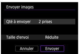 CANON EOS M100 - Sélectionnez [taille d'envoi]. - 2