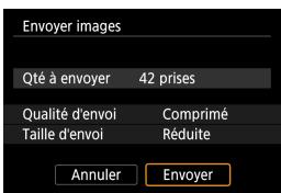 CANON EOS M100 - Sélectionnez [taille d'envoi]. - 2
