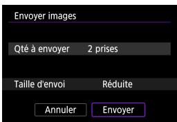 CANON EOS M100 - Sélectionnez [taille d'envoi]. - 2