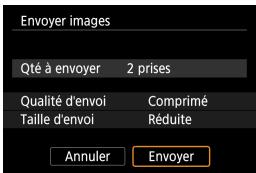 CANON EOS M100 - Sélectionnez [taille d'envoi]. - 2