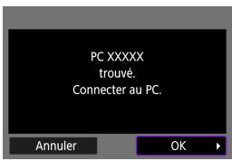 CANON EOS M100 - Dans EOS utility, cliquez sur [association par wi-fi/lan] - 2