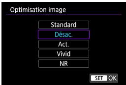 CANON EOS M100 - [Réglement des effets d'impression (optimisation image)] - 1