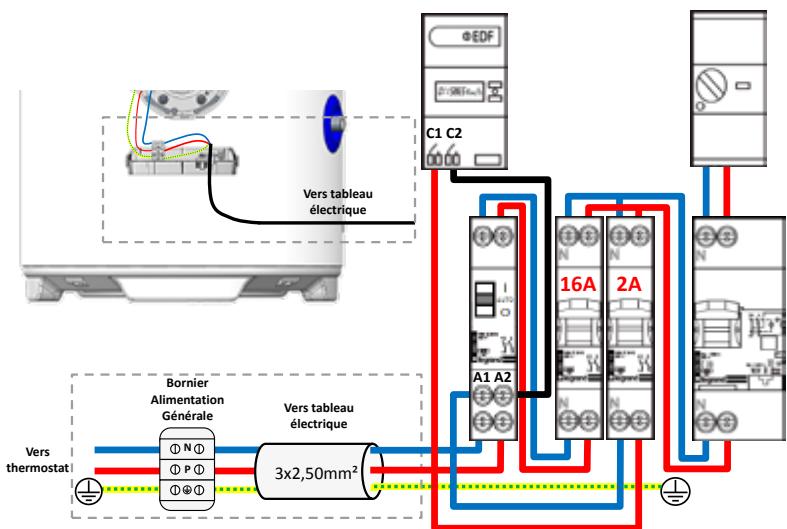 THERMOR AIRLIS - SCHEMA Électrique pour la mise en service de votre chauffe-eau - 2