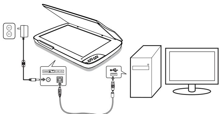MUSTEK PAGEEXPRESS 4800 PRO - CONNECTING THE SCANNER - 1