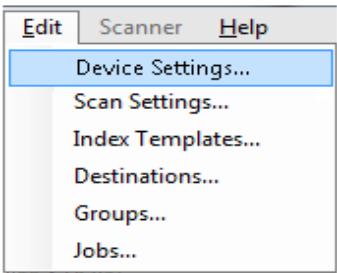 KODAK I3300 - Device Settings - 1