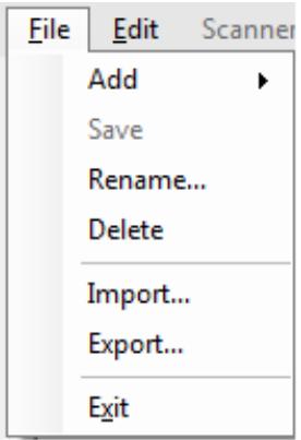 KODAK I3300 - File menu - 1