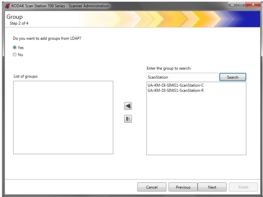 KODAK I3300 - Adding Active Directory groups - 1