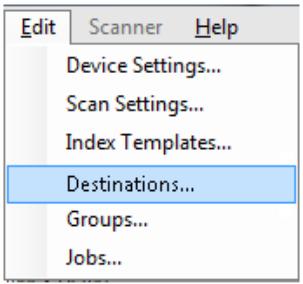 KODAK I3300 - Accessing the Destinations screen - 1