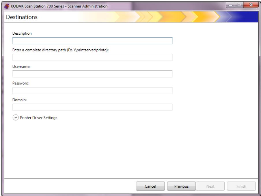 KODAK I3300 - Setting up a shared workgroup printer destination - 1