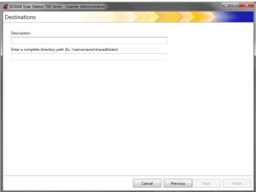 KODAK SCANSTATION 730EX - Setting up a network destination - 1