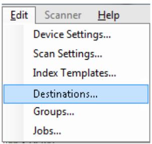 KODAK SCANSTATION 730EX - Accessing the Destinations screen - 1
