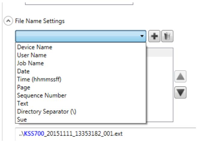 KODAK SCANSTATION 730EX - Index Template Settings screen - 2