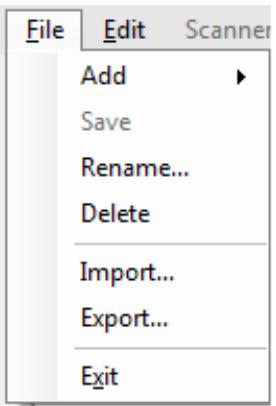 KODAK SCANSTATION 730EX - File menu - 1