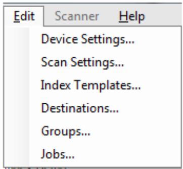 KODAK SCANSTATION 730EX - Edit menu - 1
