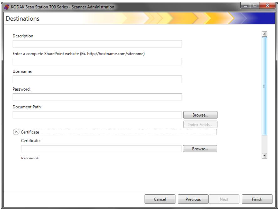 KODAK SCANSTATION 730EX - Adding a SharePoint group - 1