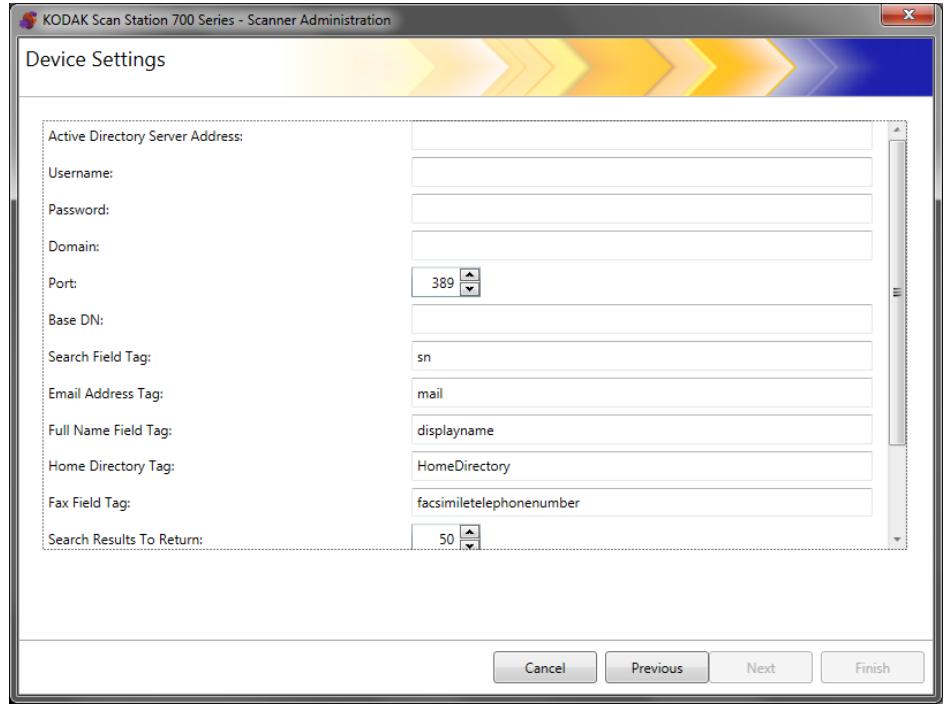 KODAK SCANSTATION 730EX - Configuring Active Directory Server settings - 1