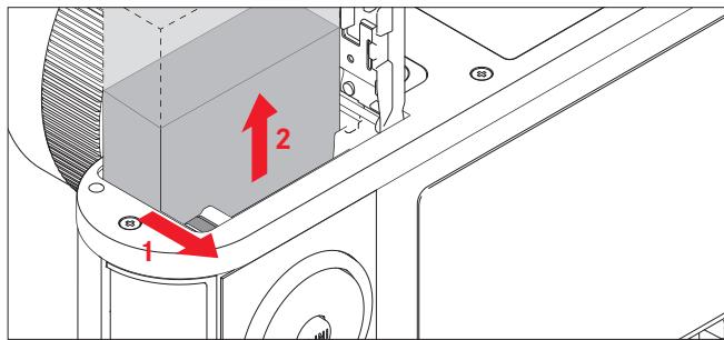 LEICA T TYPE 701 - Batterij verwijderen - 1