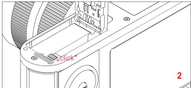 LEICA TL 2 - Reemplacement de l'accumulateur/la CARTE mémoire - 2