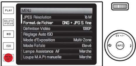 LEICA TL 2 - Confirmation d'un paramètre: - 1