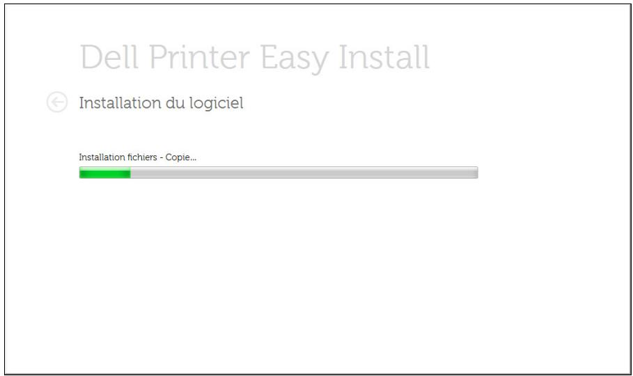 DELL B1165NFW - Logiciel d'imprimante en cours d'installation. - 1