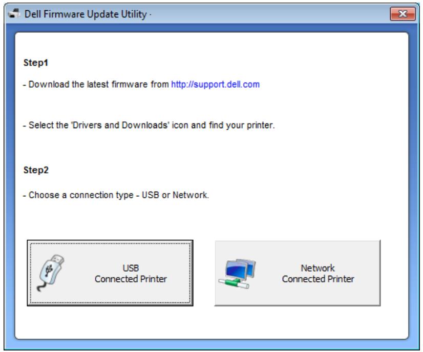 DELL B1165NFW - Utilisation de l'utilitaire de mise à jour du microprogramme - 1
