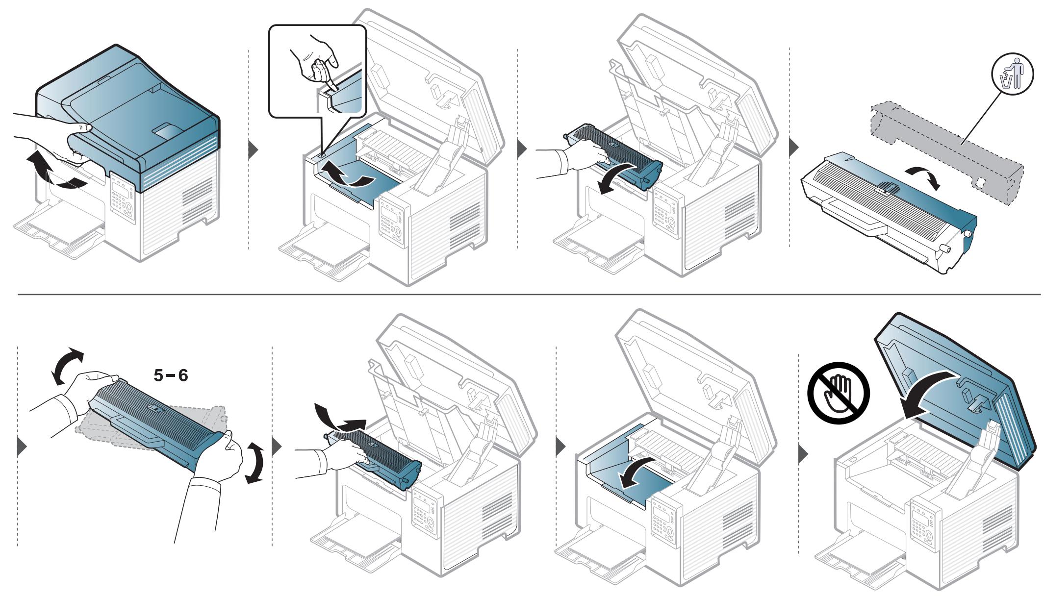 DELL B1165NFW - Remplacement de la cartouche de toner - 1