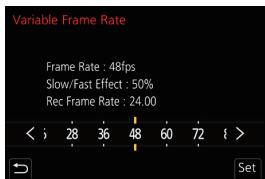 PANASONIC LUMIX S1H - Натиснете [MENU/SET]. - 1