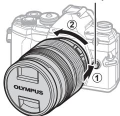 OLYMPUS OM-D E-M1 - Retrait de l'objectif - 2