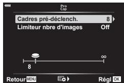 OLYMPUS OM-D E-M1 - MENU → ⚙ → 📊 → [Réglages 📄L]/[Réglages 📄H] - 4