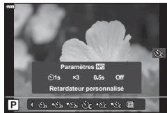 OLYMPUS OM-D E-M1 - Réalisation d'une prise de vue séquentielle/avec retardateur - 4