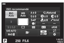 OLYMPUS OM-D E-M1 - Super panneau de commande (photographie au viseur) - 3