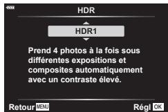 OLYMPUS PEN-F - Prendre des images HDR (High Dynamic Range - Plage dynamique élevée) - 2