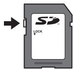 OLYMPUS PEN-F - Commutateur d'écriture protégée de la carte SD - 1