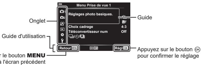 OLYMPUS PEN-F - Fonctions de base avec les menus - 1