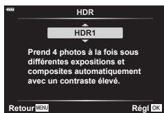 OLYMPUS OM-D E-M1X - Prendre des images HDR (High Dynamic Range - Plage dynamique élevé) - 2