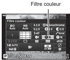 OLYMPUS OM-D E-M1X - Application d'effets de filtrre aux images monochromes - 1