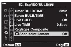 OLYMPUS OM-D E-M1X - MENU  日 [Scan scintillage] - 1
