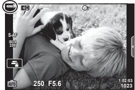 OLYMPUS OM-D E-M1X - Niveau de la batterie - 1