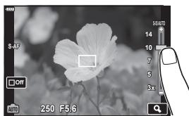 OLYMPUS OM-D E-M1X - Touchez le sujet sur l'affichage. - 1