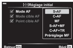 OLYMPUS OM-D E-M1X - MENU  冠  面  [[· :] Réglage initial] - 3