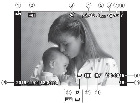 OLYMPUS OM-D E-M1X - Affichage simplifié - 1