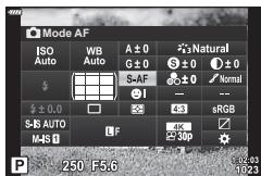 OLYMPUS OM-D E-M1X - Sélectionnez un élément à l'aide des boutons  du pavé flché ou en tournant la molette arrière. - 2