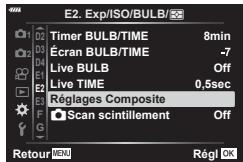 OLYMPUS OM-D E-M1X - MENU  艹 国  [Réglages Composite] - 1